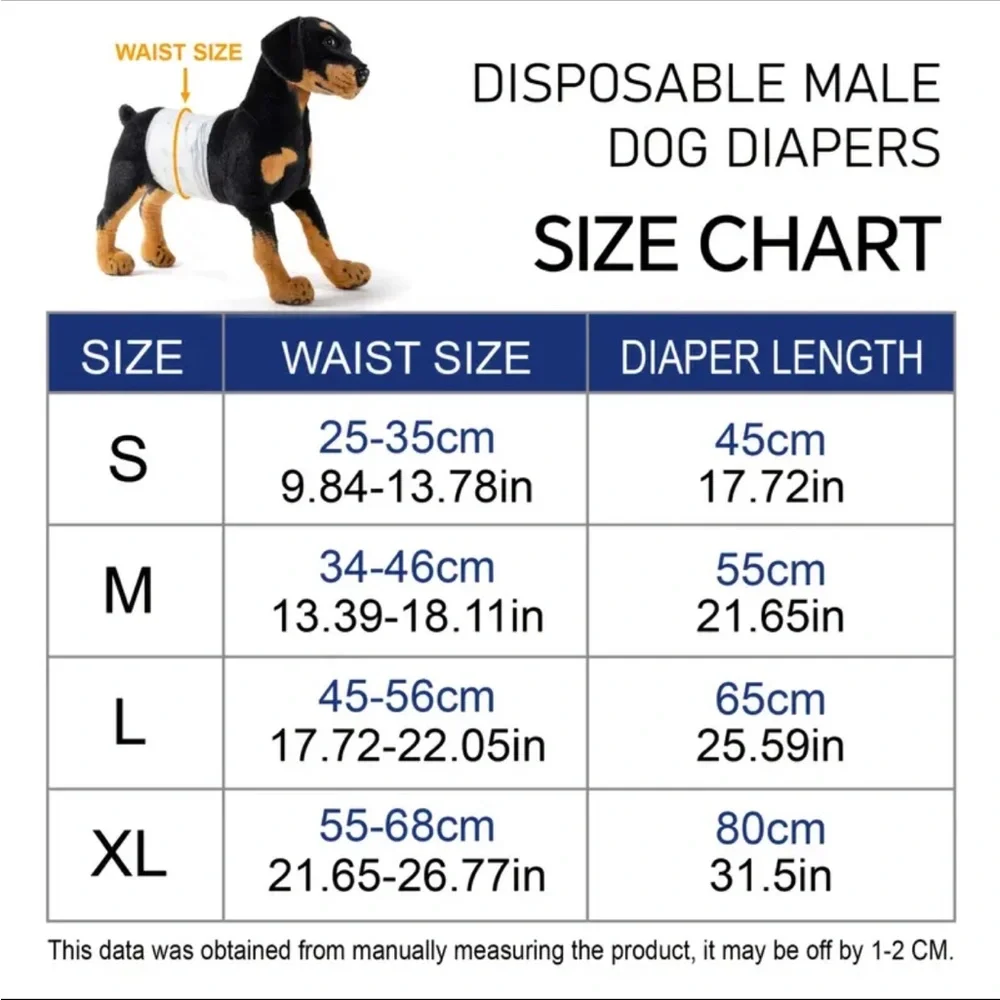 Size Small Male Dog Diapers